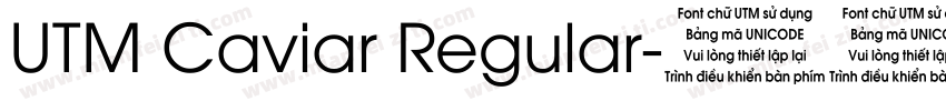 UTM Caviar Regular字体转换